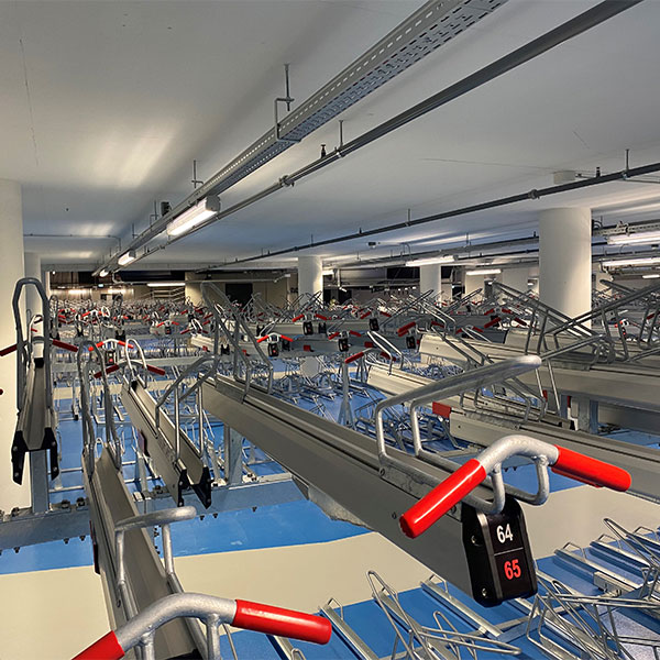 Innovativ cykelparkering hos Booking.com