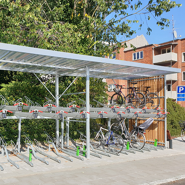 Etagecykelparkering med opladningsmulighed til Sønderborg