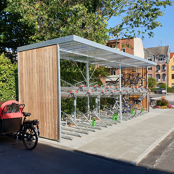 Etagecykelparkering med opladningsmulighed til Sønderborg