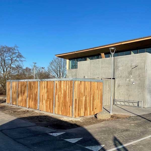 Gode cykelparkeringsmuligheder ved Amager Resourcecenter