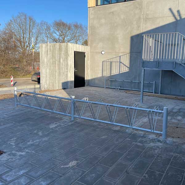 Gode cykelparkeringsmuligheder ved Amager Resourcecenter