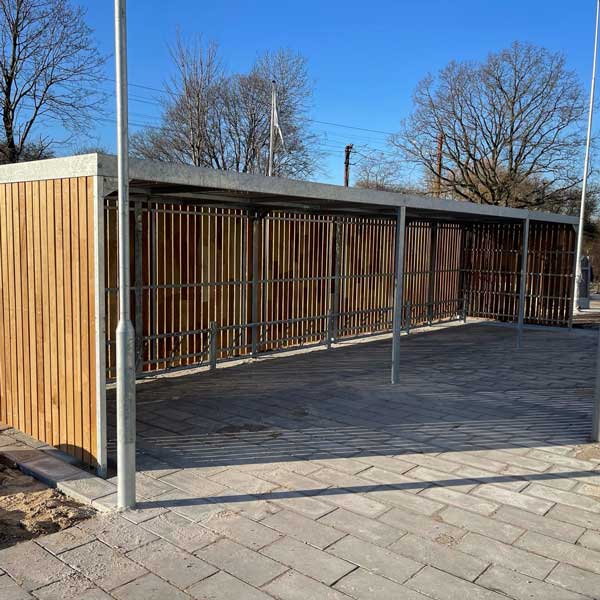 Gode cykelparkeringsmuligheder ved Amager Resourcecenter