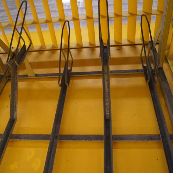 Etagecykelparkering på Odenses nederste etage