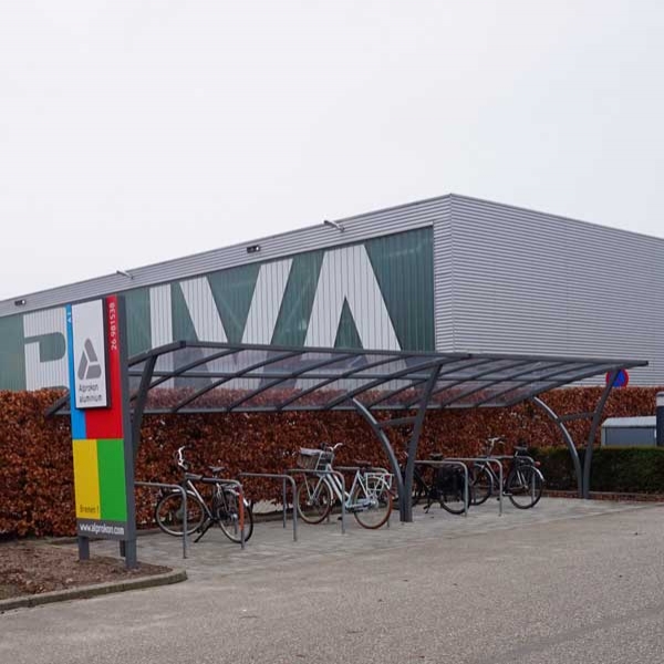 Overdækket cykelparkering til Alprokon