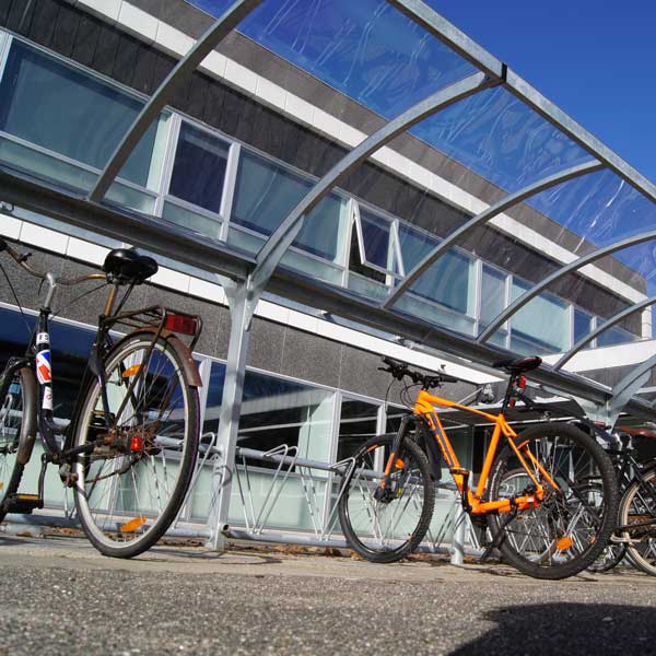 Gode cykelparkeringsmuligheder ved UCL, Odense