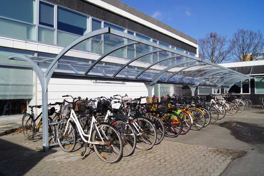 Gode cykelparkeringsmuligheder ved UCL, Odense