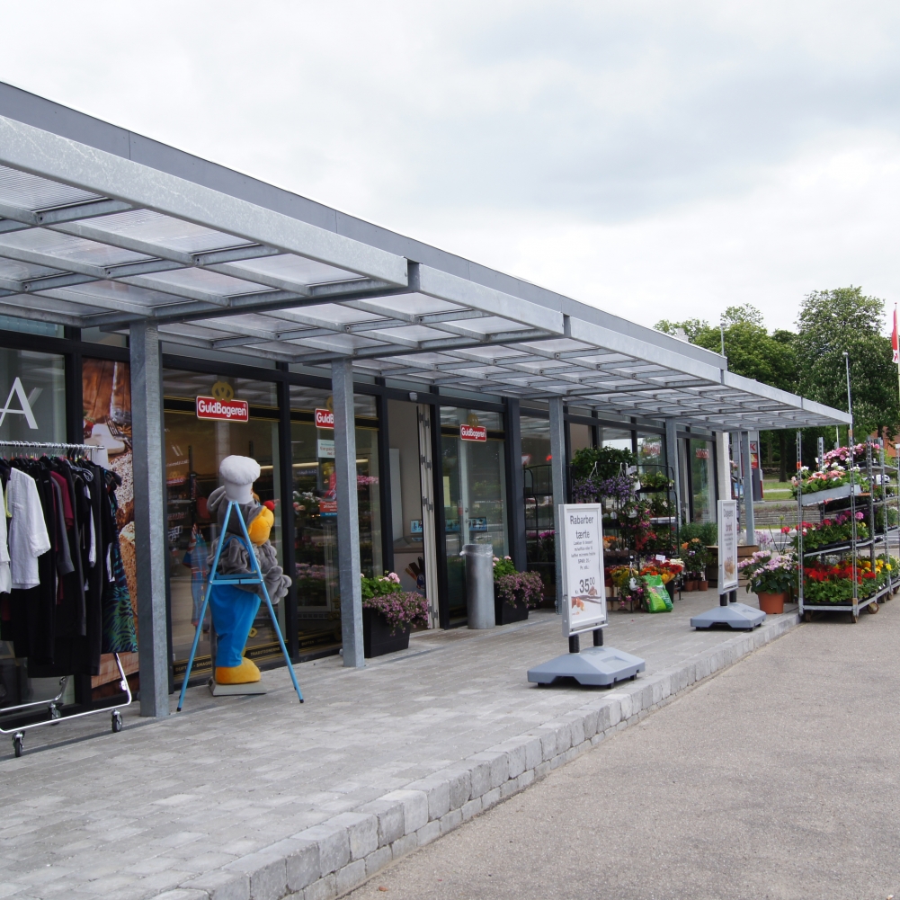 Falco Overdækninger Indkøbstorv, Fyn