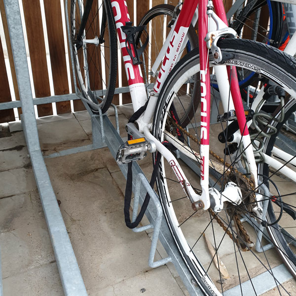 Cykelparkering ved havnefronten i Nørresundby