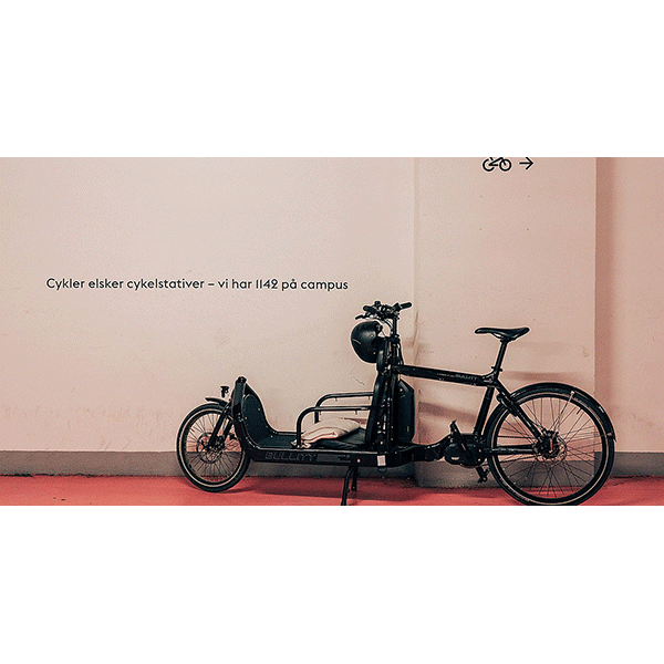 Cykelparkeringsanlæg ved KEA i København i 2013