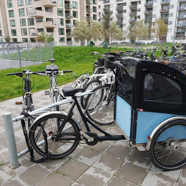Cykelparkering på Islands Brygge – 202 pladser i FalcoDK