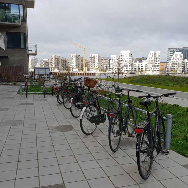 Cykelparkering på Islands Brygge – 202 pladser i FalcoDK