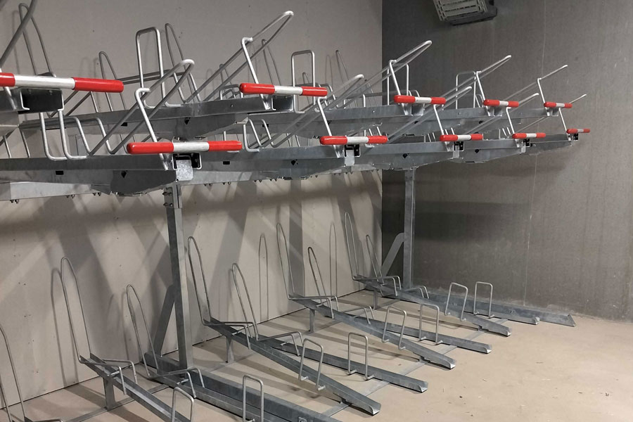 326 cykelparkeringspladser i parkeringskælder til boligbyggeri i Aarhus