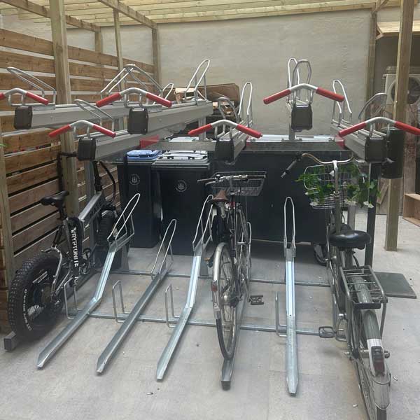 Topkvalitet til cyklerne: FalcoLevel Premium+ cykelparkering på Vandkunsten