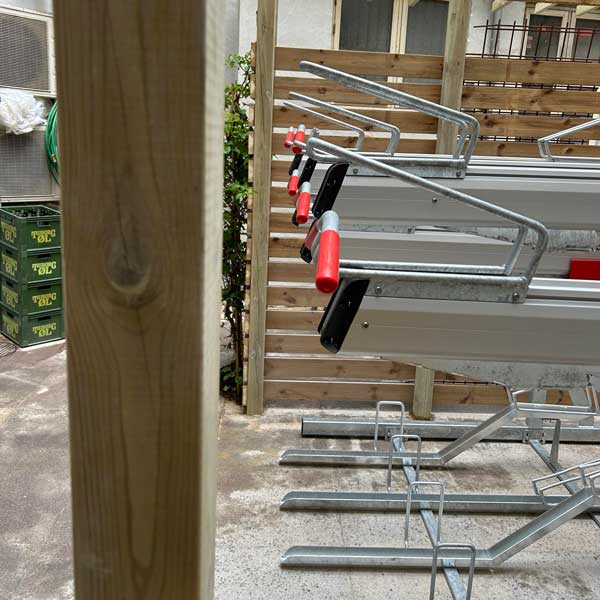 Topkvalitet til cyklerne: FalcoLevel Premium+ cykelparkering på Vandkunsten