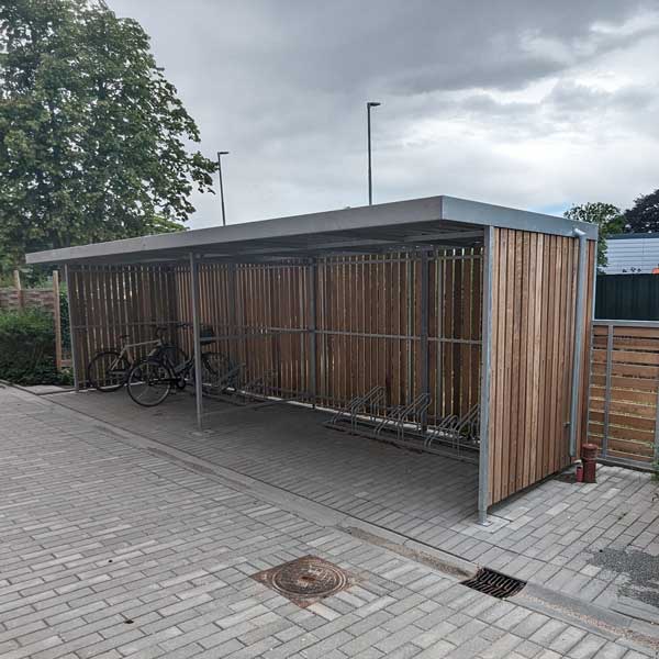 Projekt: cykelparkering ved Solhusene, Albertslund