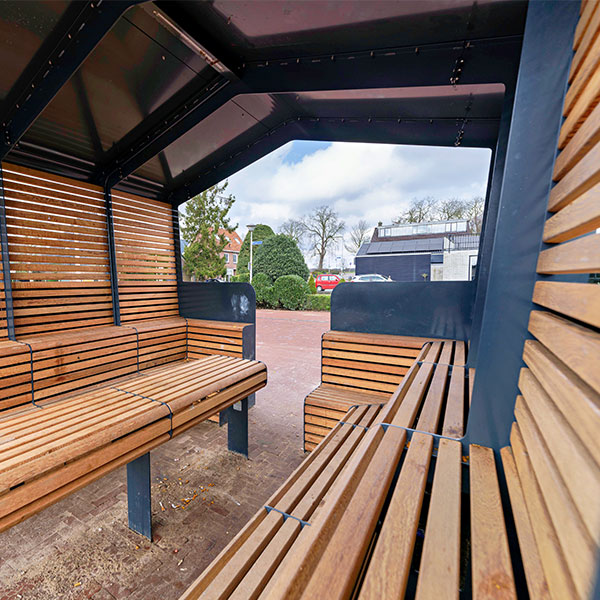 125769 straatmeubilair overdekt buitenbank JOP