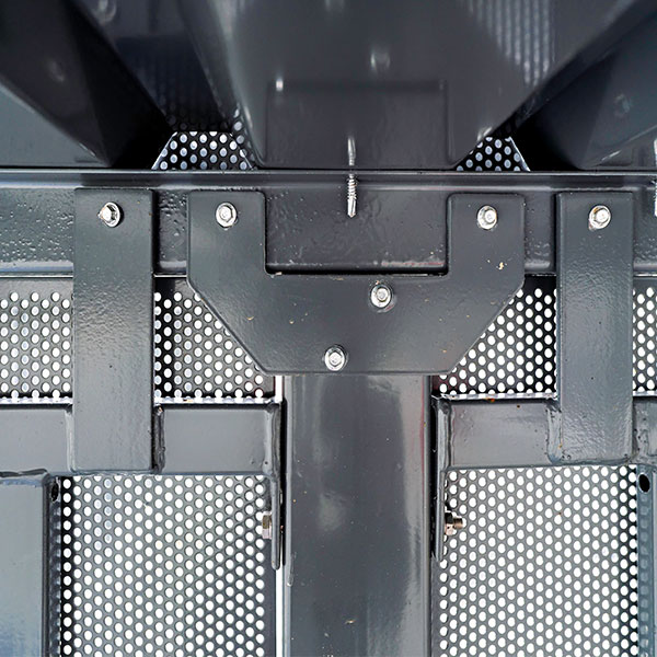 Multifunktionelt overdækningsområde: opbevaring, cykelparkering og pauseområde i ét