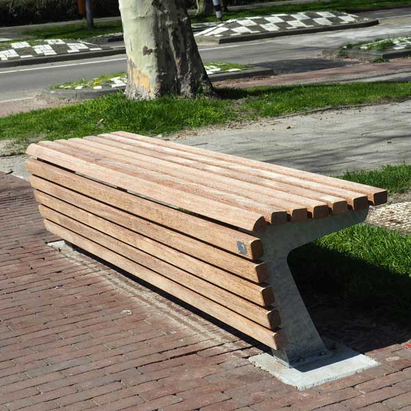straatmeubilair parkbank buitenbank zitbank zitelement tapis du bois