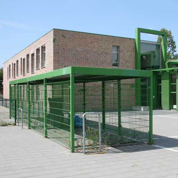 wandbekleding overkapping tralie gepoedercoat in RAL