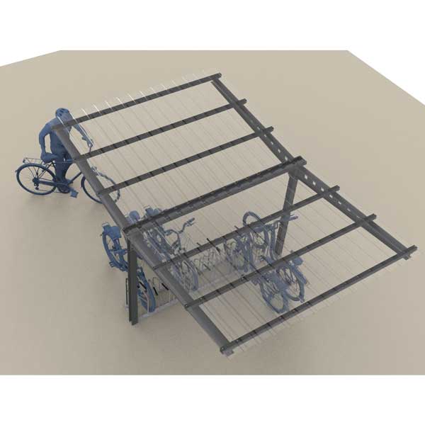 FalcoAndo dubbelzijdige fietsoverkapping