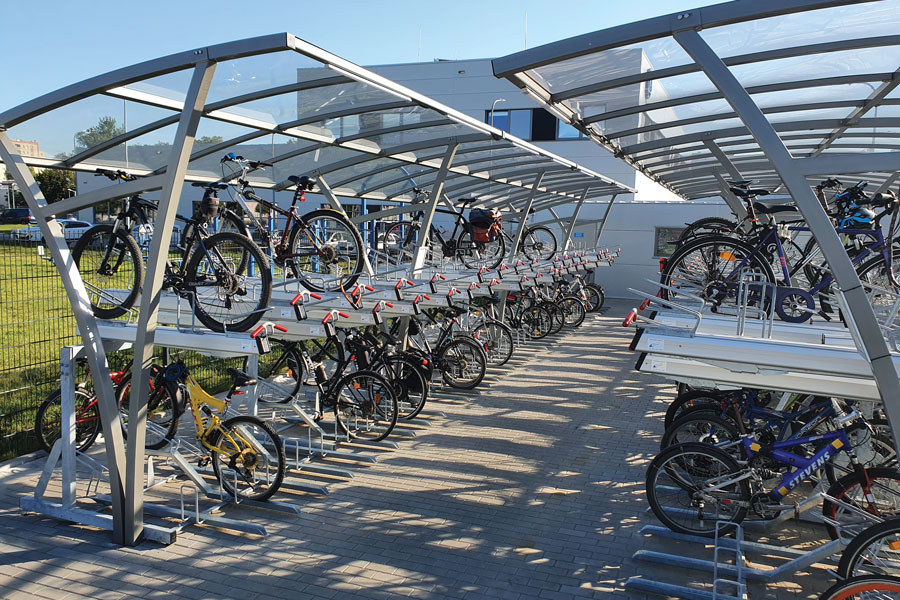 FalcoLevel, cykelparkering i 2 etager