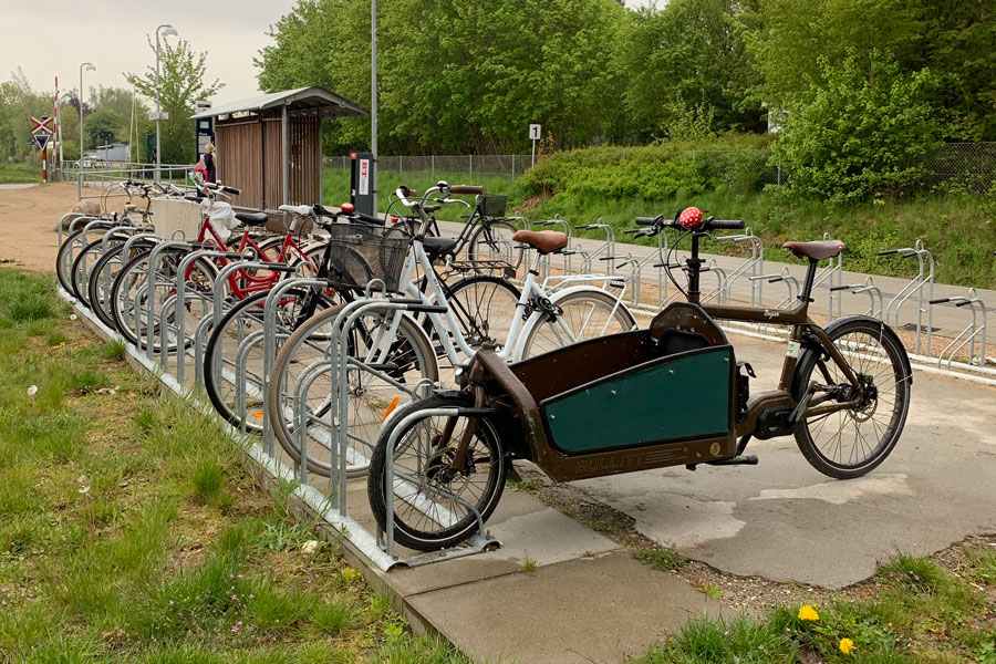 Falco-ideal 2.0 — DGNB cykelparkering med CTC 400 mm og højdeforskydning