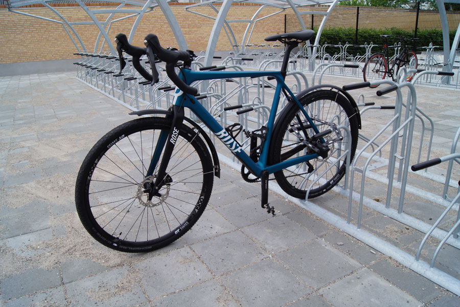 Falco-ideal 2.0 — DGNB cykelparkering med CTC 400 mm og højdeforskydning