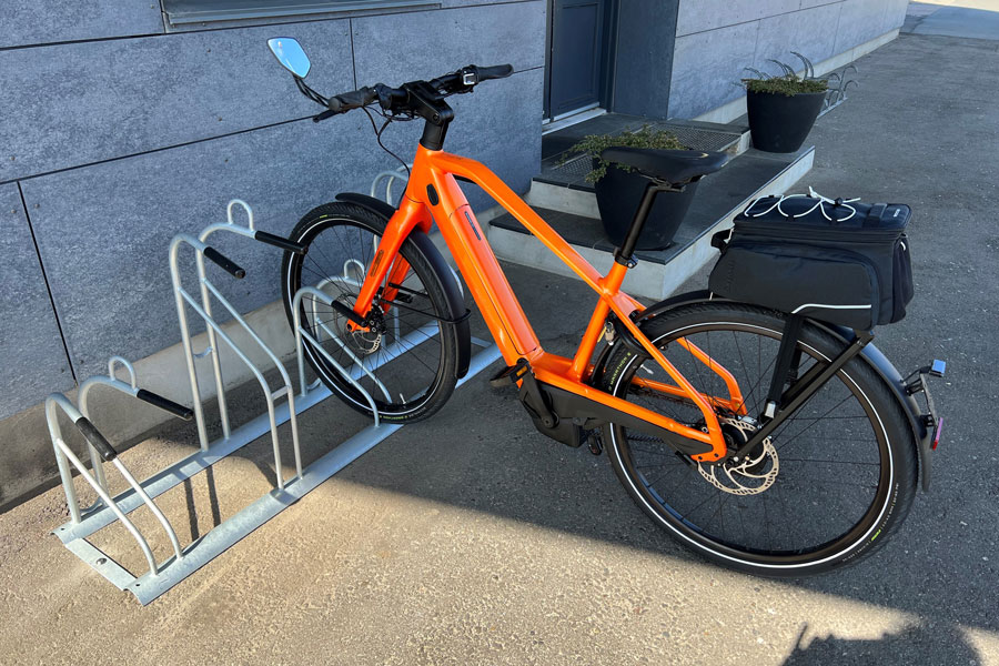 Falco-ideal 2.0 — DGNB cykelparkering med CTC 400 mm og højdeforskydning