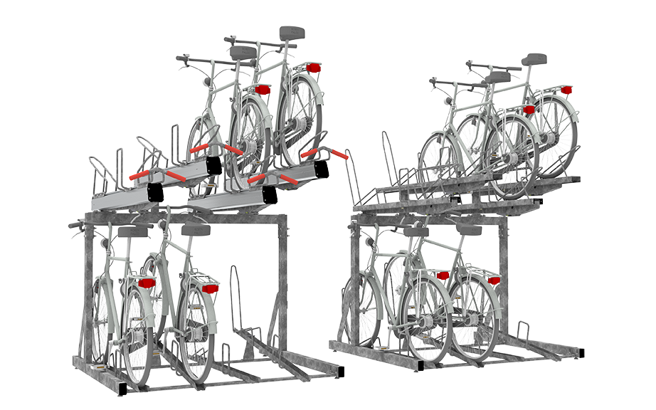 FalcoLevel, cykelparkering i 2 etager