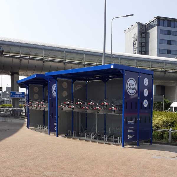 FalcoZan cykeloverdækning til etagecykelparkering